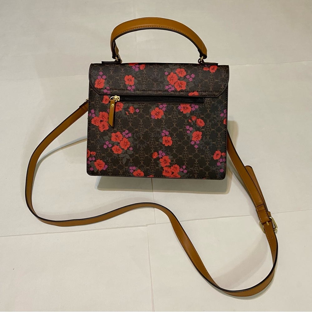 Nanette Lepore Floral Brown Handbag - Picture 6 of 16